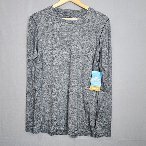 Hot‎ Chillys Clima-Tek Crew Baselayer Shirt Grey Heather Women's XL NWT - Picture 2 of 7